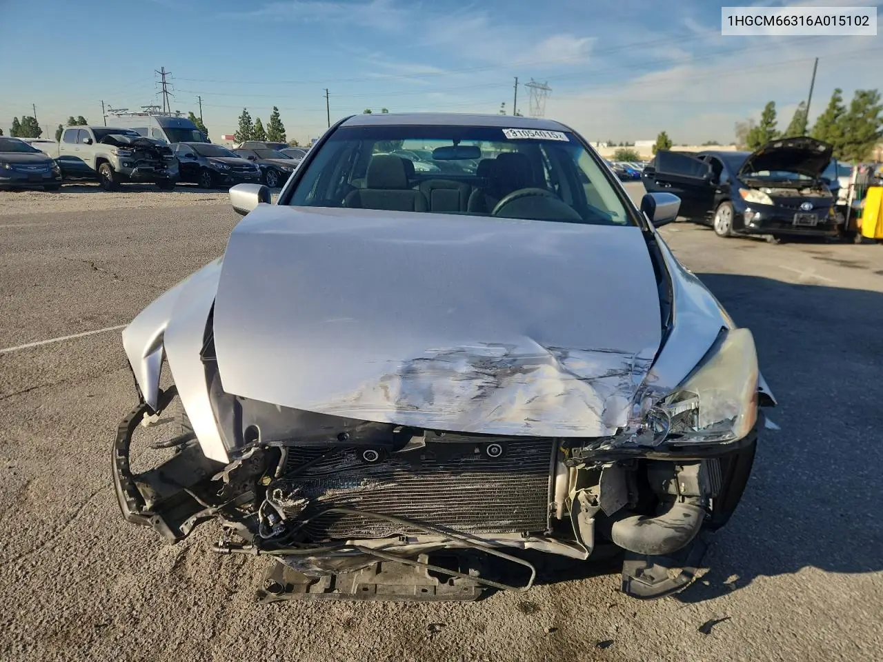 1HGCM66316A015102 2006 Honda Accord Lx