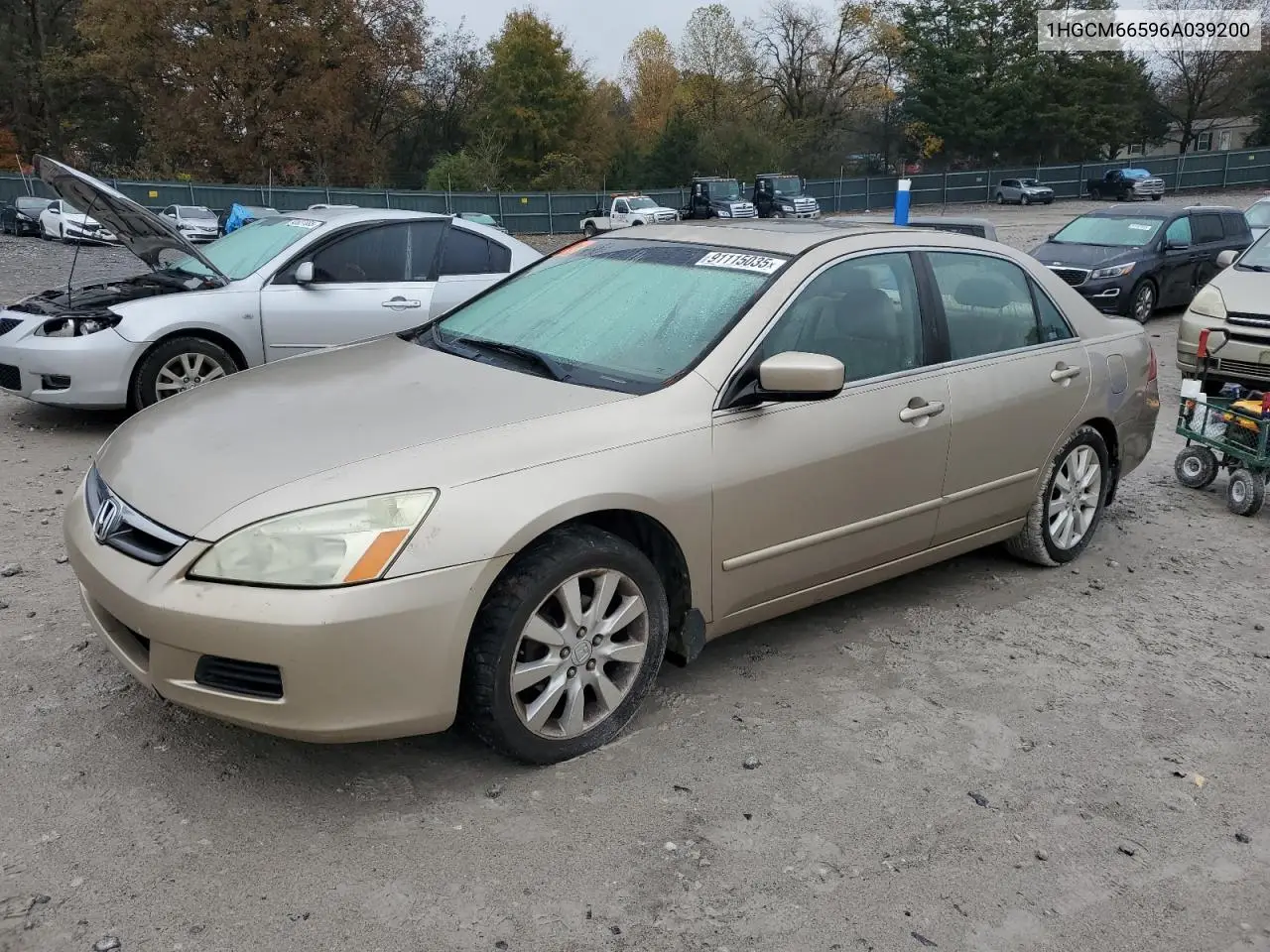 1HGCM66596A039200 2006 Honda Accord Ex