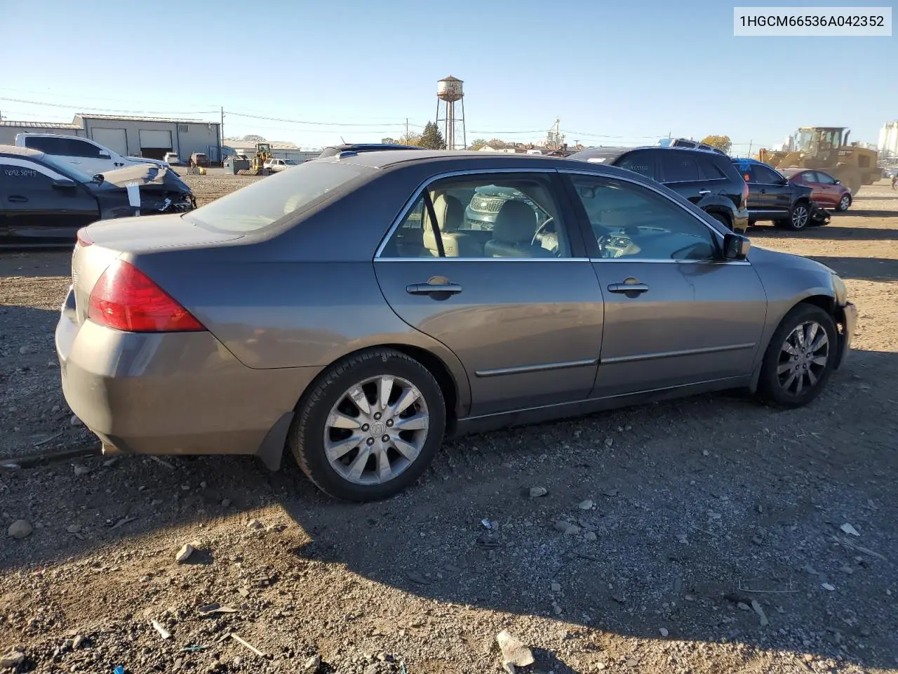 1HGCM66536A042352 2006 Honda Accord Ex