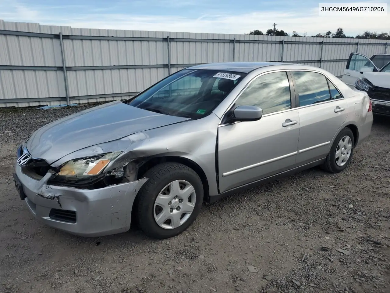 3HGCM56496G710206 2006 Honda Accord Lx