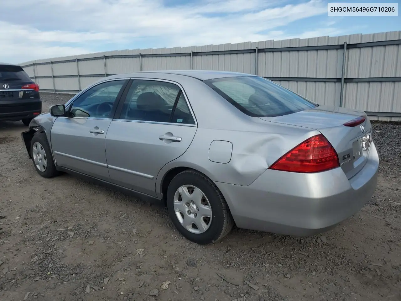 3HGCM56496G710206 2006 Honda Accord Lx