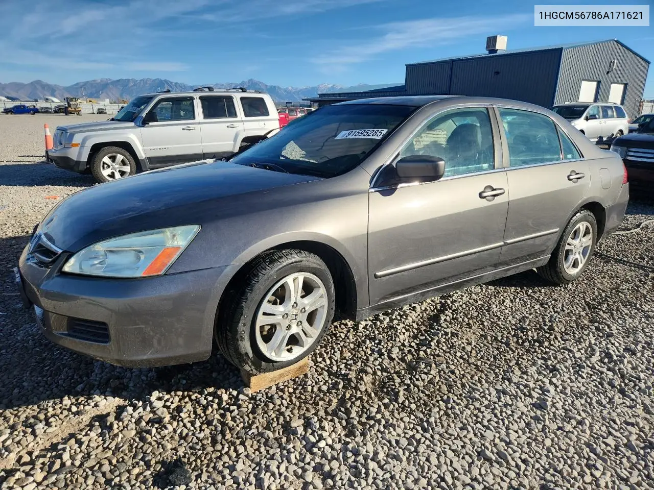 1HGCM56786A171621 2006 Honda Accord Ex