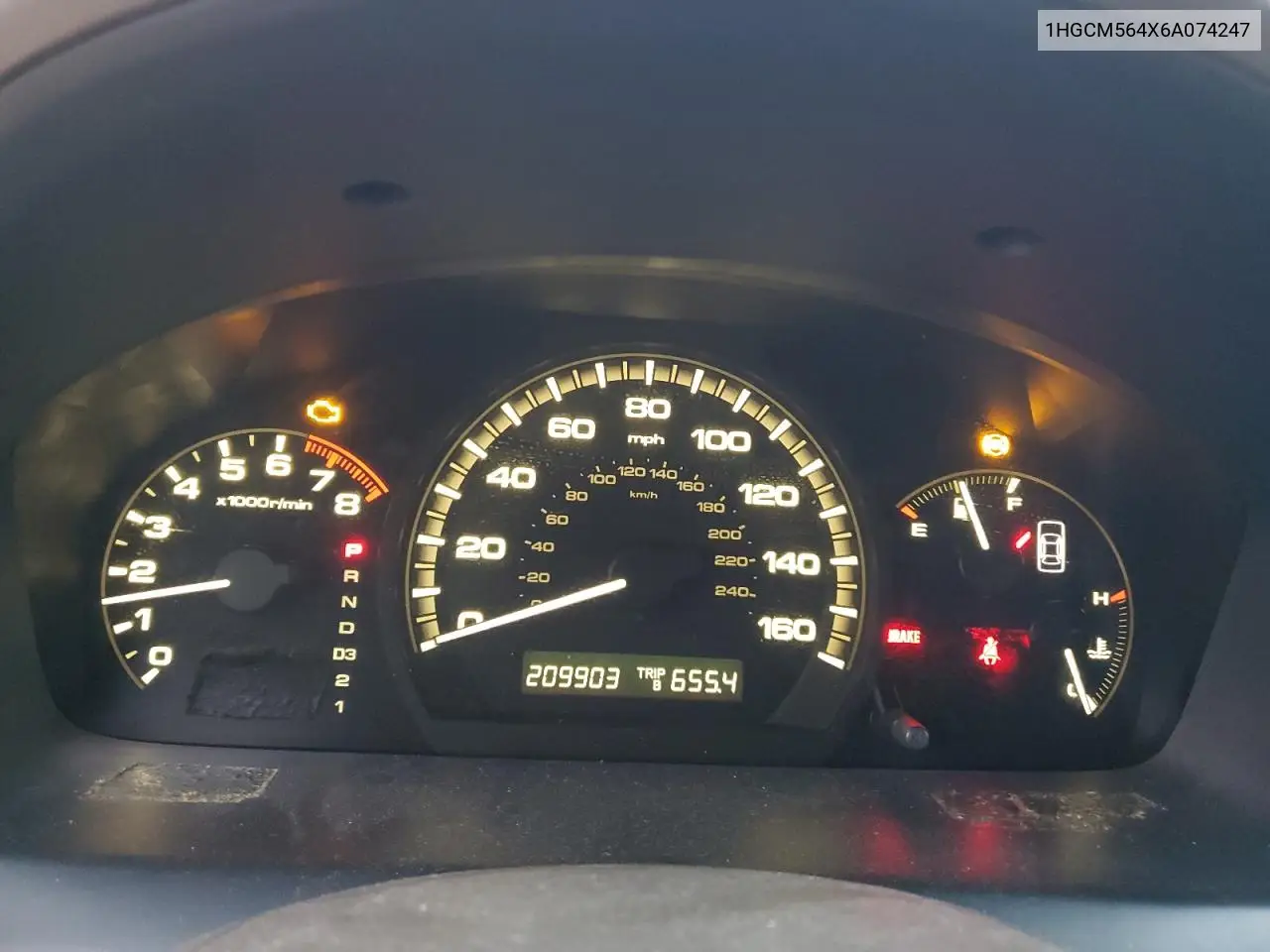 1HGCM564X6A074247 2006 Honda Accord Lx