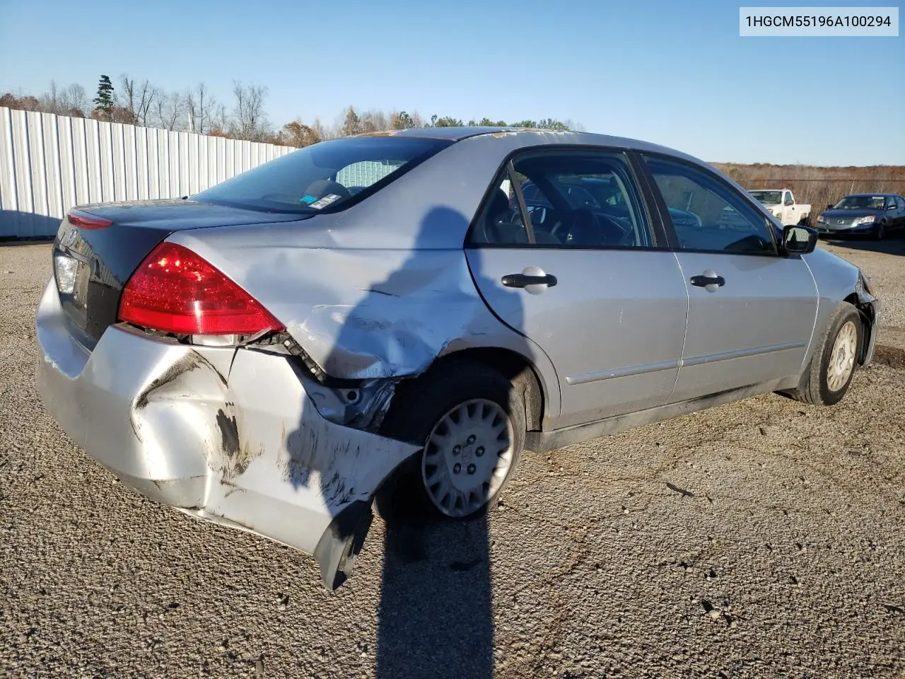 1HGCM55196A100294 2006 Honda Accord Value