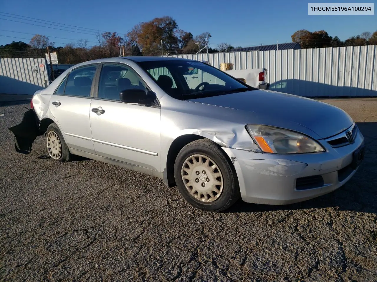 1HGCM55196A100294 2006 Honda Accord Value