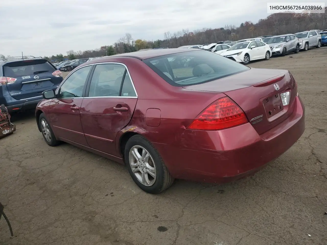 1HGCM56726A038966 2006 Honda Accord Ex