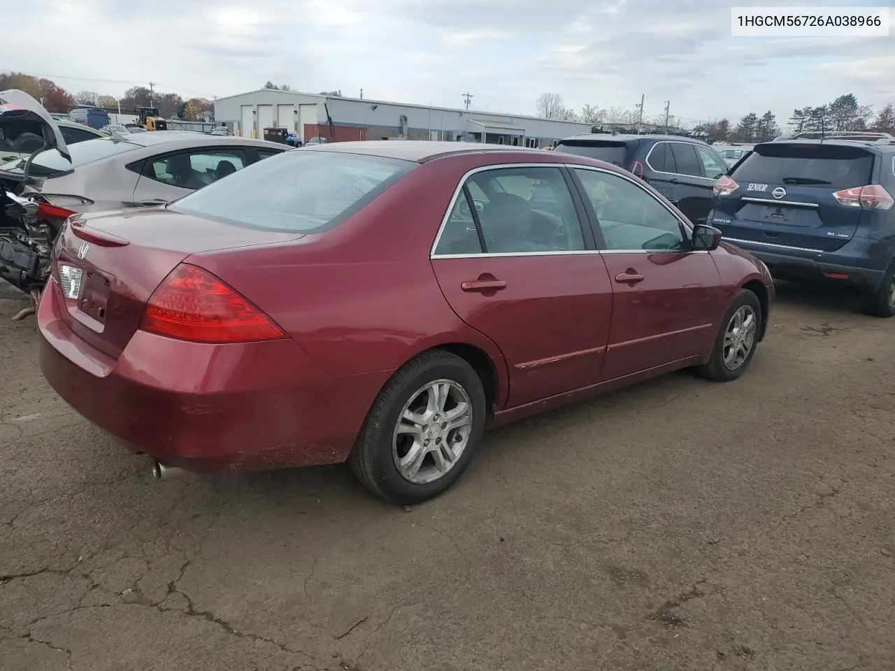 1HGCM56726A038966 2006 Honda Accord Ex
