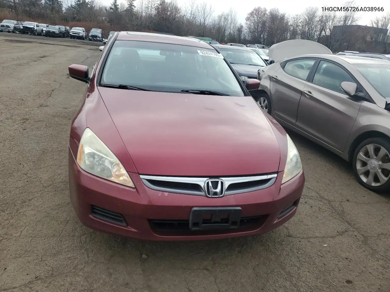 1HGCM56726A038966 2006 Honda Accord Ex
