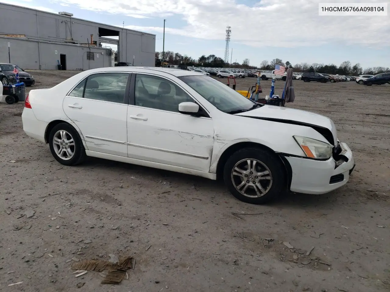 1HGCM56766A098104 2006 Honda Accord Ex