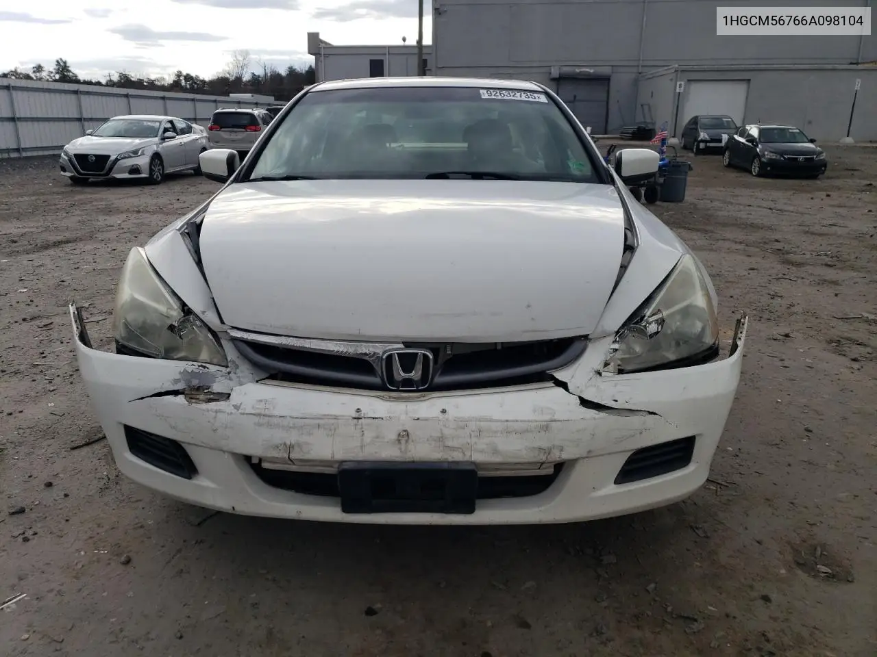 1HGCM56766A098104 2006 Honda Accord Ex