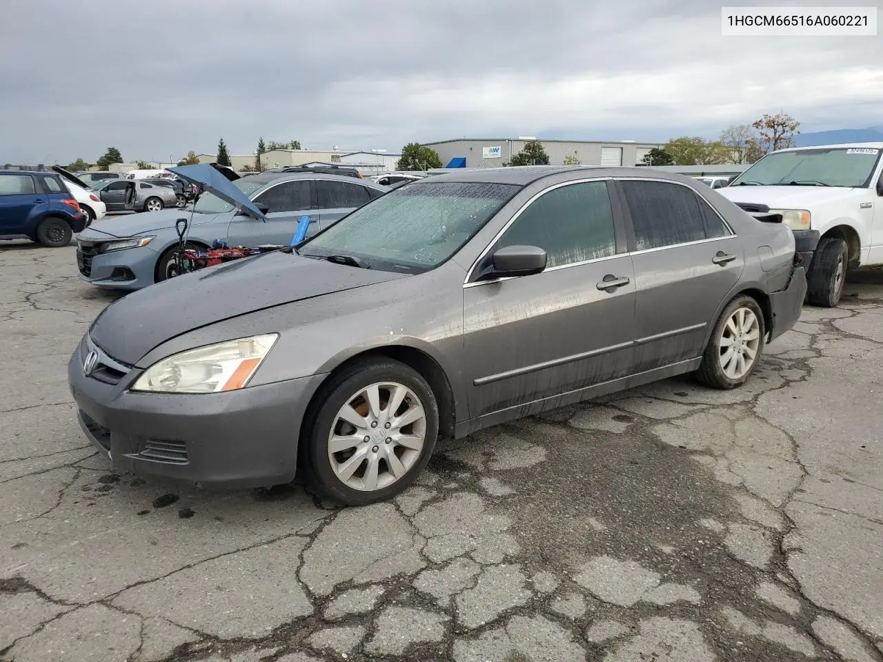 1HGCM66516A060221 2006 Honda Accord Ex