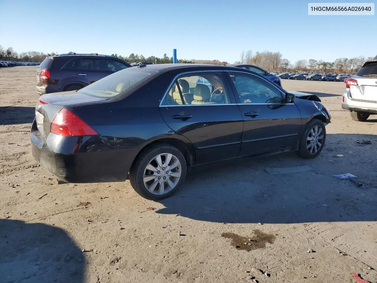 1HGCM66566A026940 2006 Honda Accord Ex