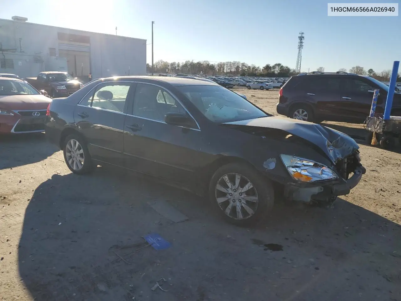 1HGCM66566A026940 2006 Honda Accord Ex