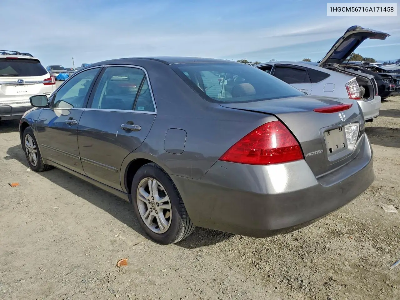 1HGCM56716A171458 2006 Honda Accord Ex