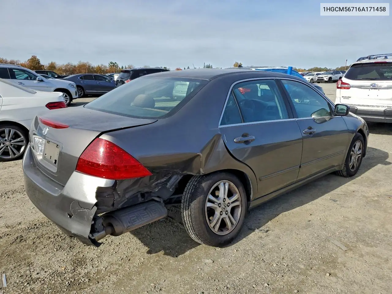 1HGCM56716A171458 2006 Honda Accord Ex