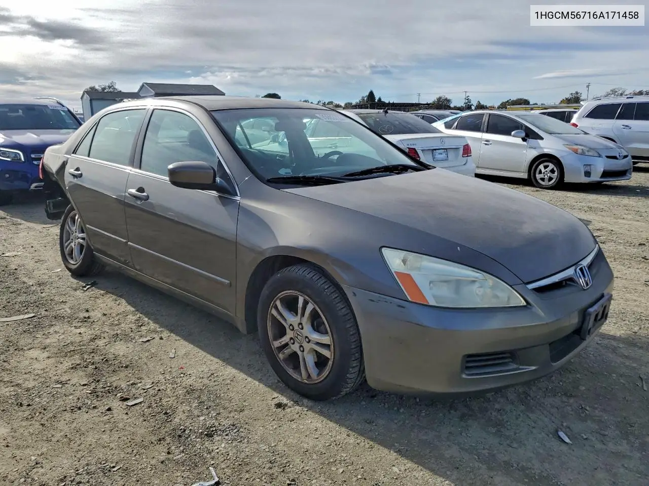 1HGCM56716A171458 2006 Honda Accord Ex