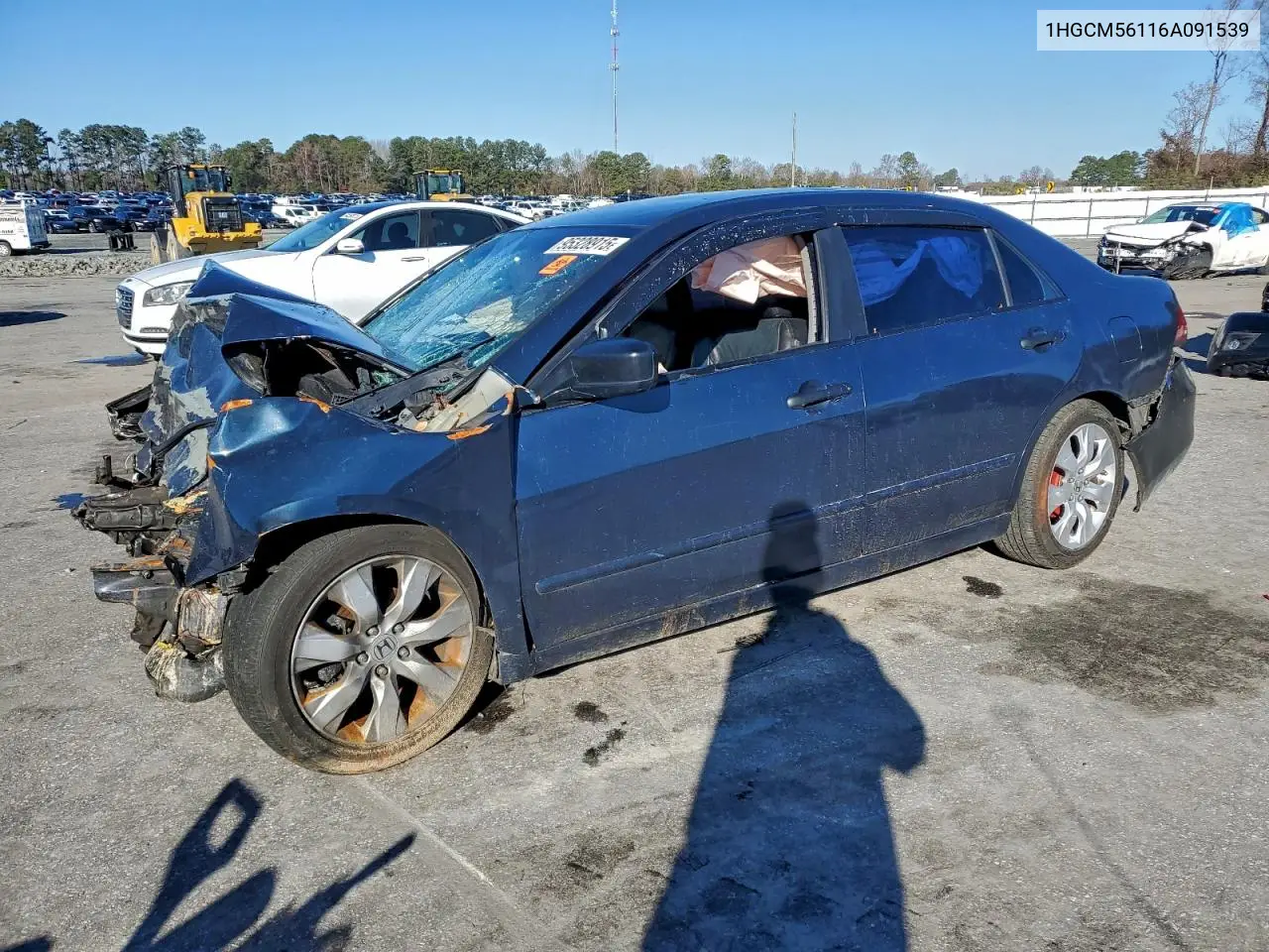 1HGCM56116A091539 2006 Honda Accord Value