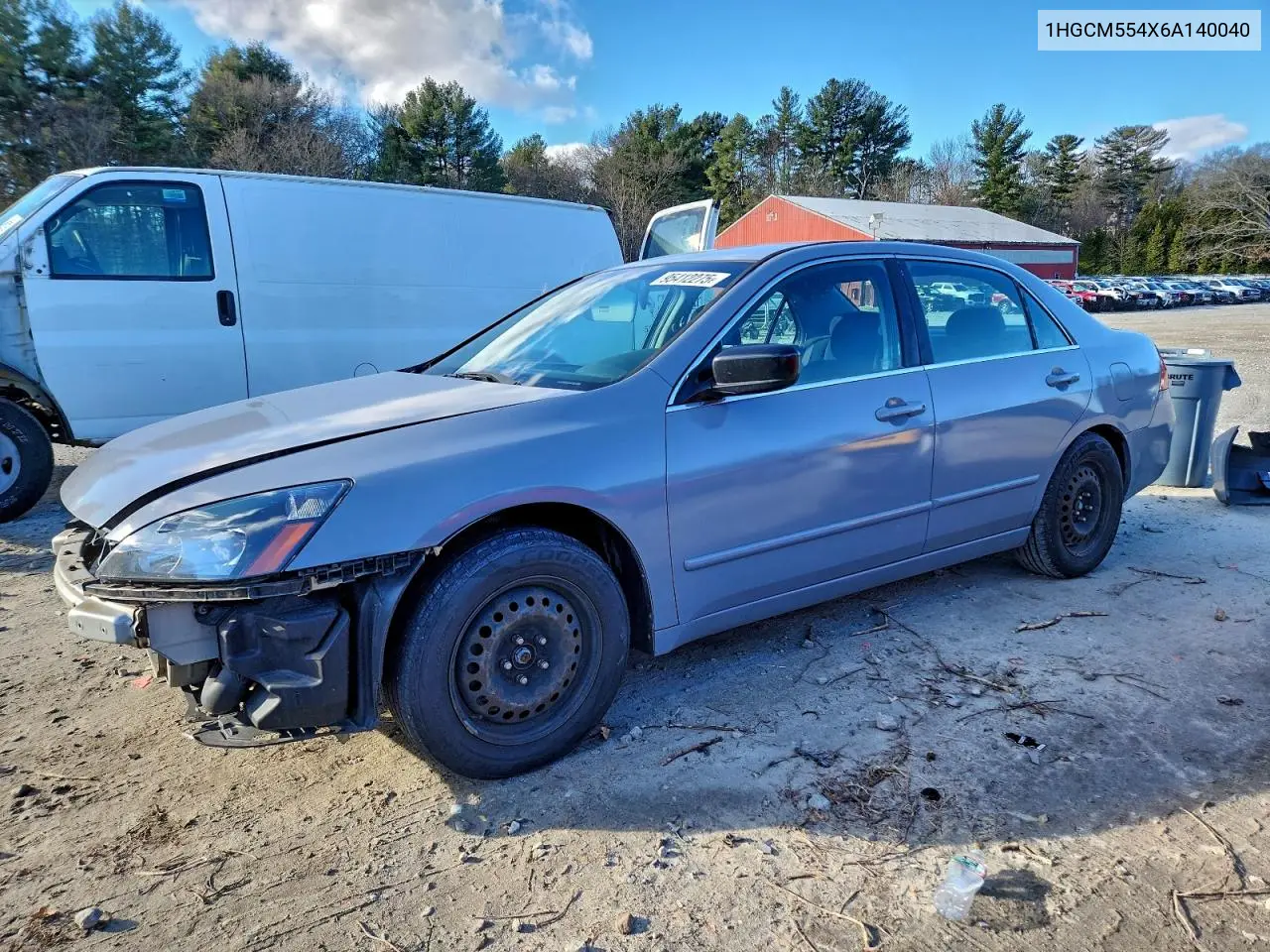 1HGCM554X6A140040 2006 Honda Accord Lx