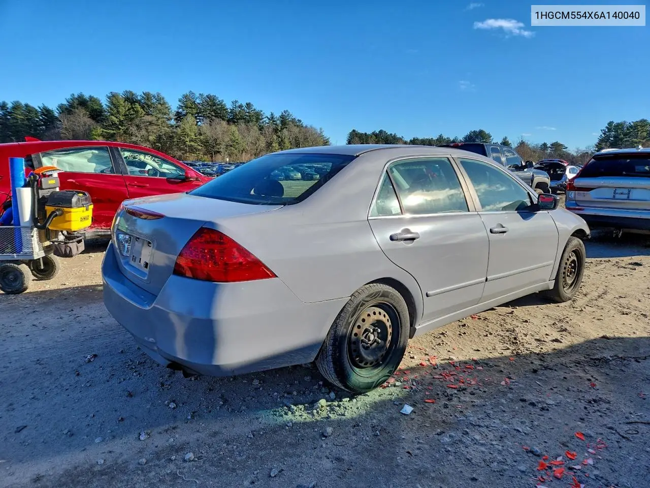 1HGCM554X6A140040 2006 Honda Accord Lx