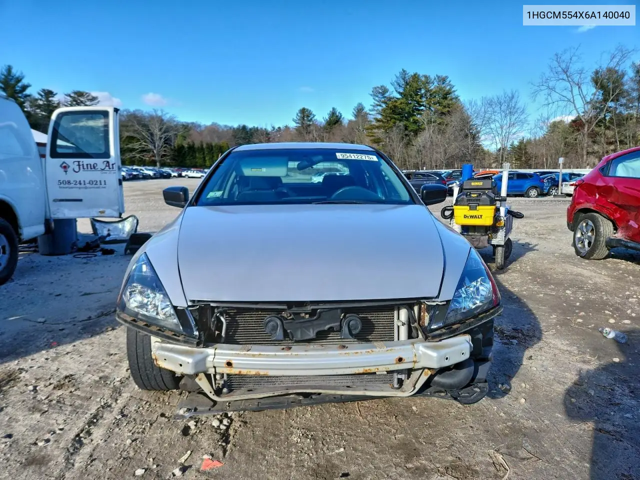 1HGCM554X6A140040 2006 Honda Accord Lx
