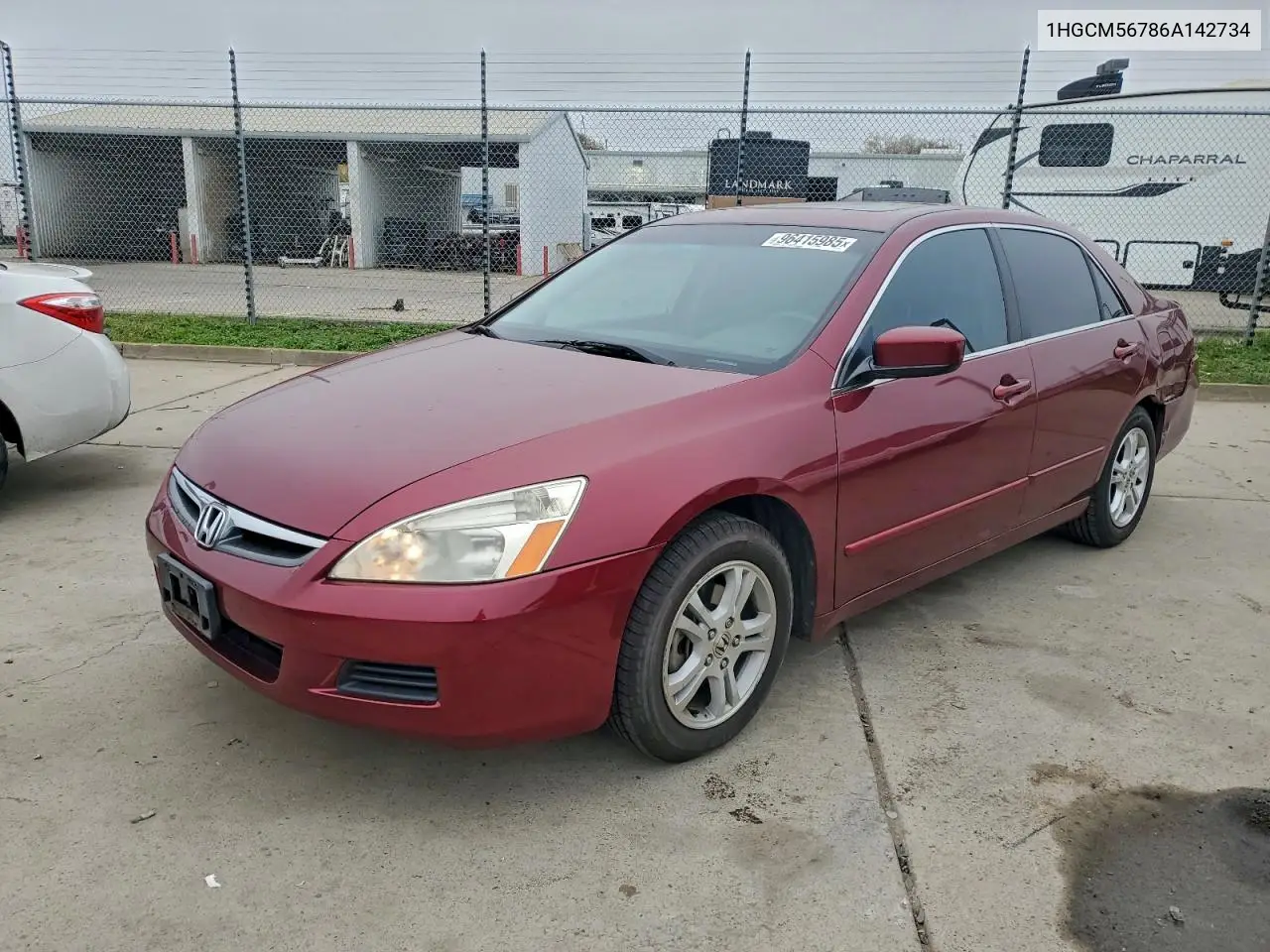 1HGCM56786A142734 2006 Honda Accord Ex