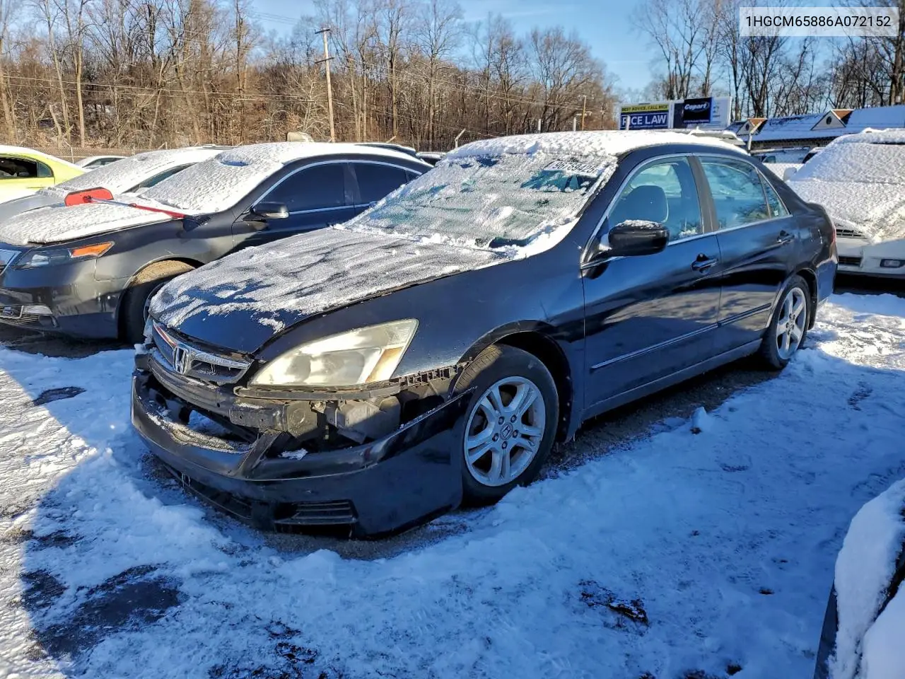1HGCM65886A072152 2006 Honda Accord Ex