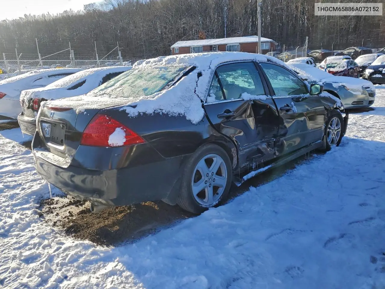 1HGCM65886A072152 2006 Honda Accord Ex
