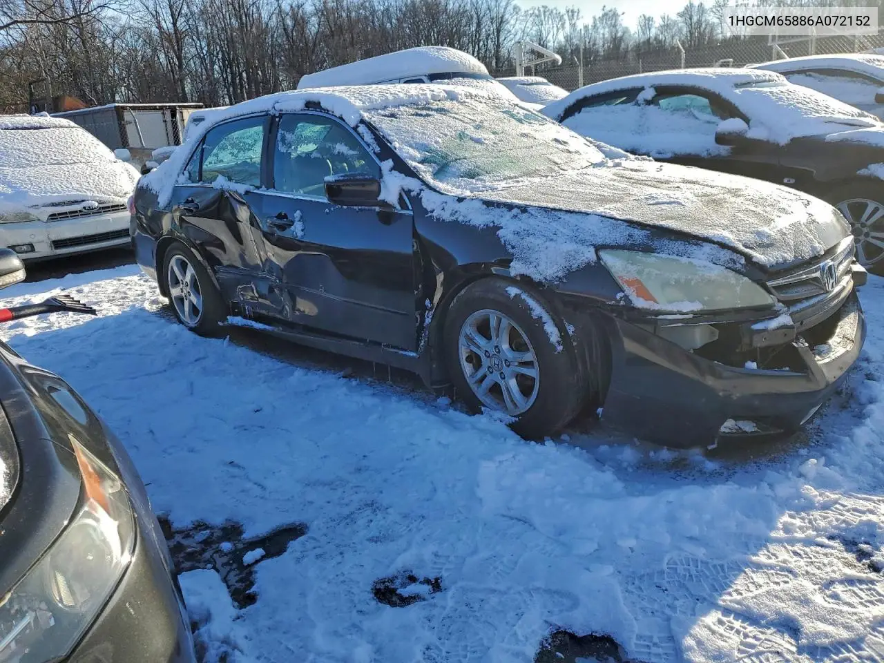 1HGCM65886A072152 2006 Honda Accord Ex