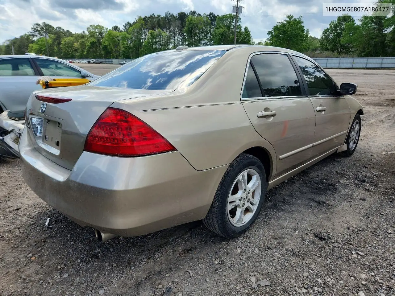1HGCM56807A186477 2007 Honda Accord Ex