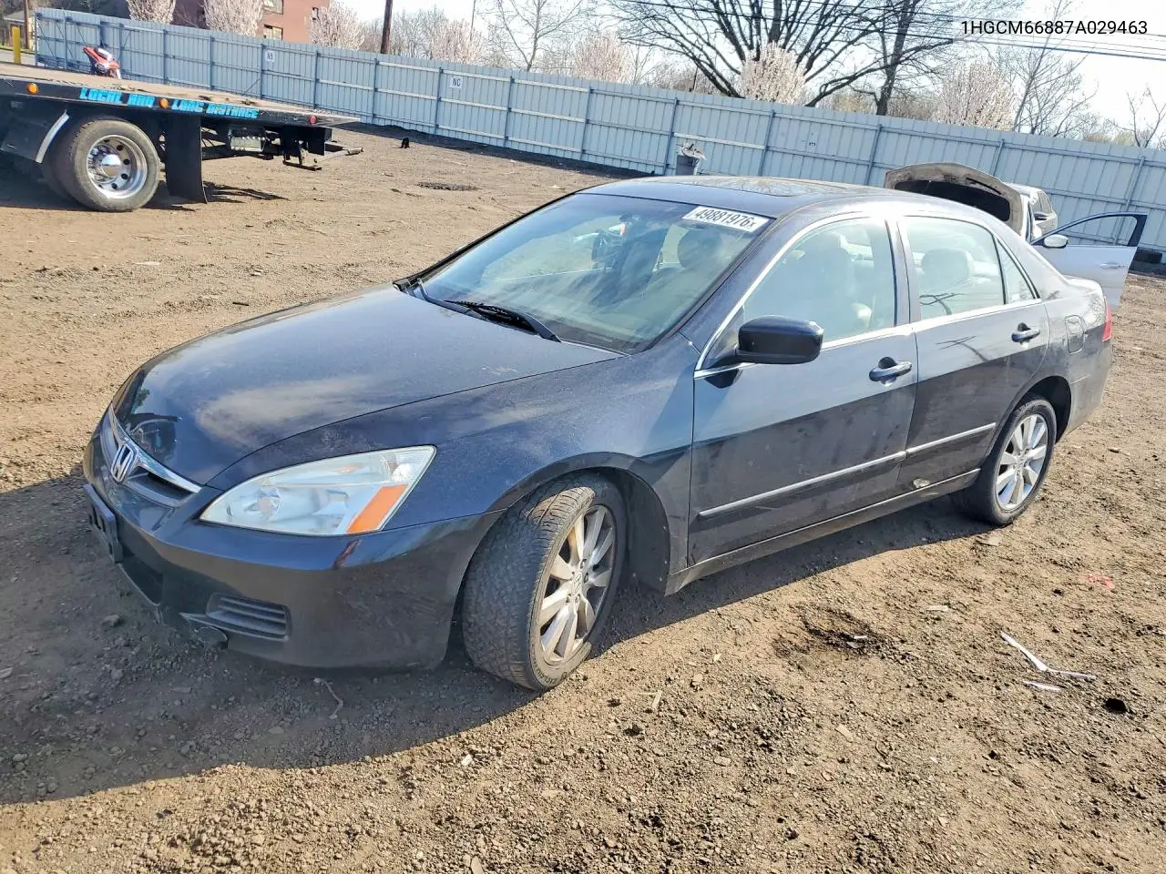 1HGCM66887A029463 2007 Honda Accord Ex