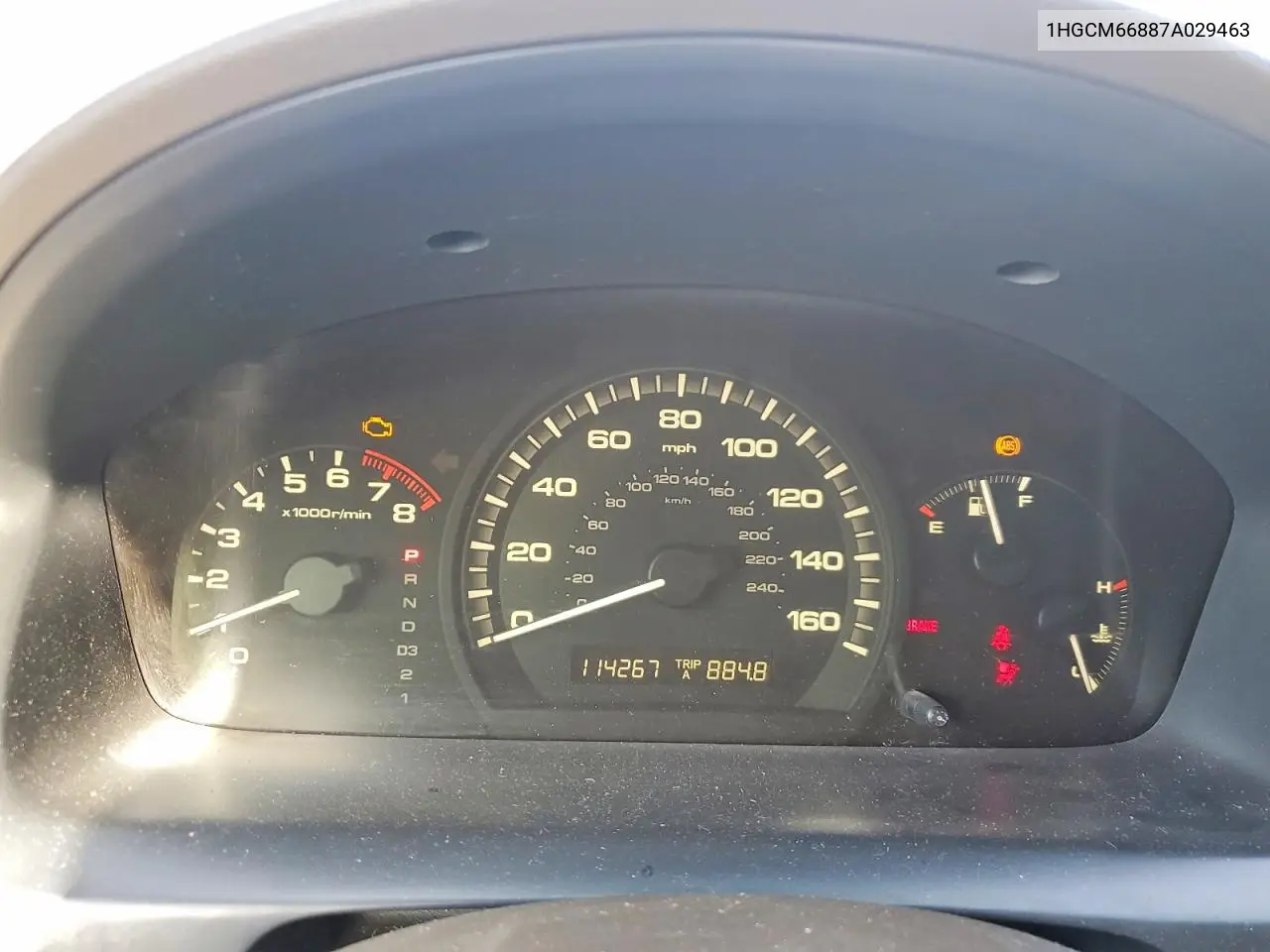 1HGCM66887A029463 2007 Honda Accord Ex