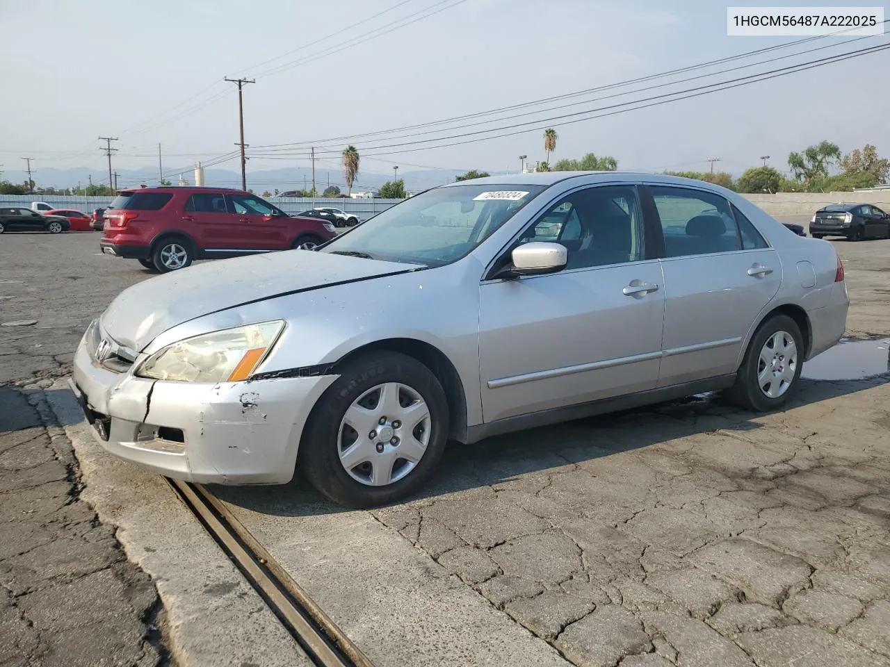 1HGCM56487A222025 2007 Honda Accord Lx