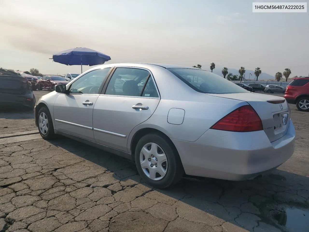 1HGCM56487A222025 2007 Honda Accord Lx