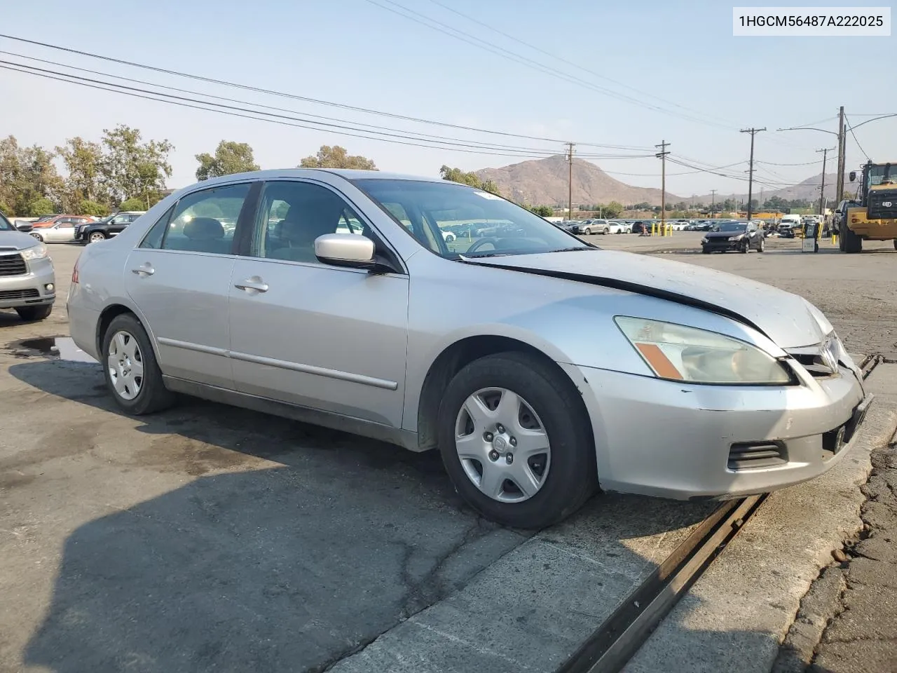 1HGCM56487A222025 2007 Honda Accord Lx