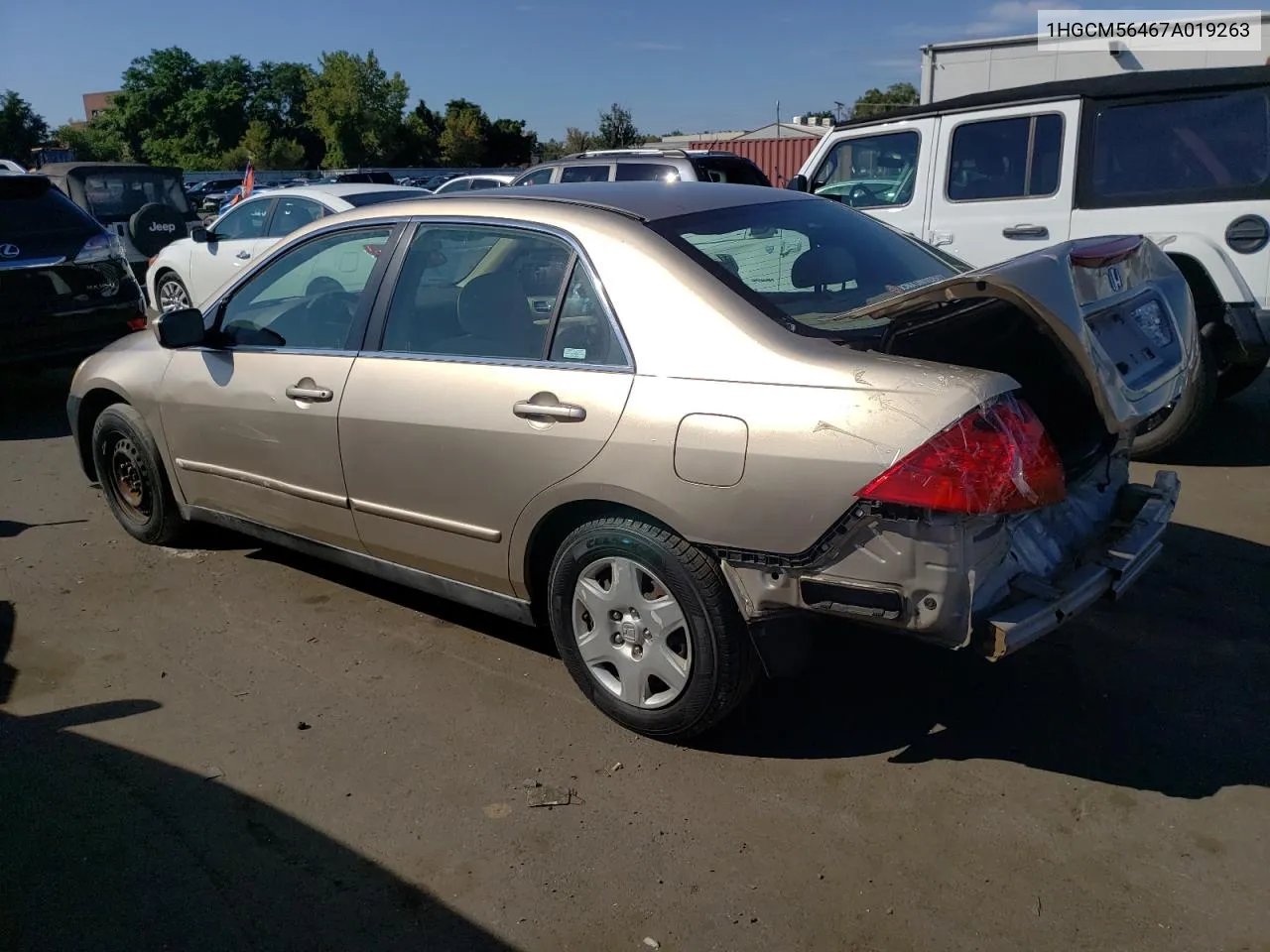 1HGCM56467A019263 2007 Honda Accord Lx