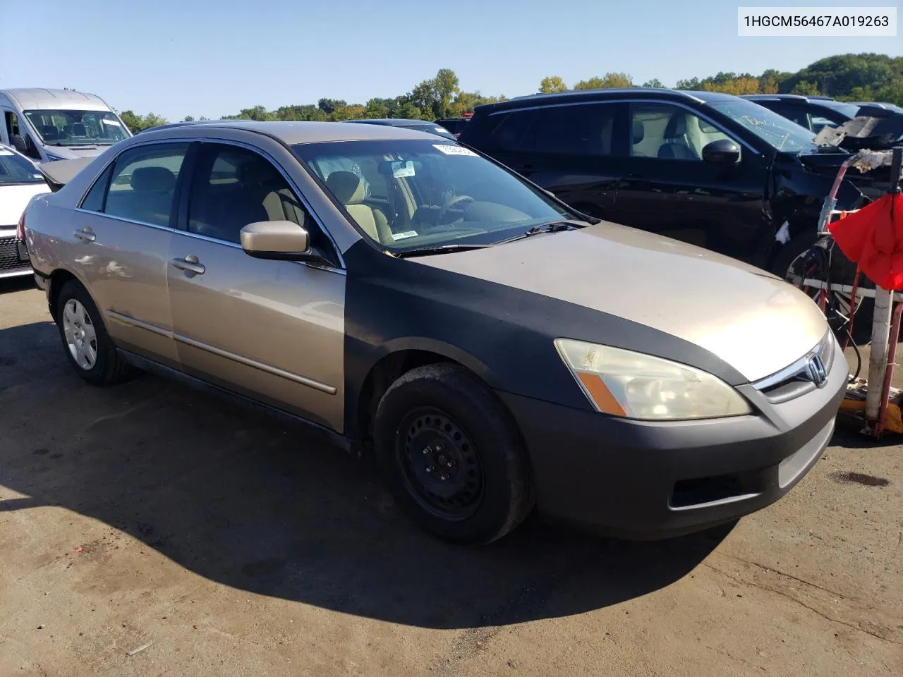 1HGCM56467A019263 2007 Honda Accord Lx