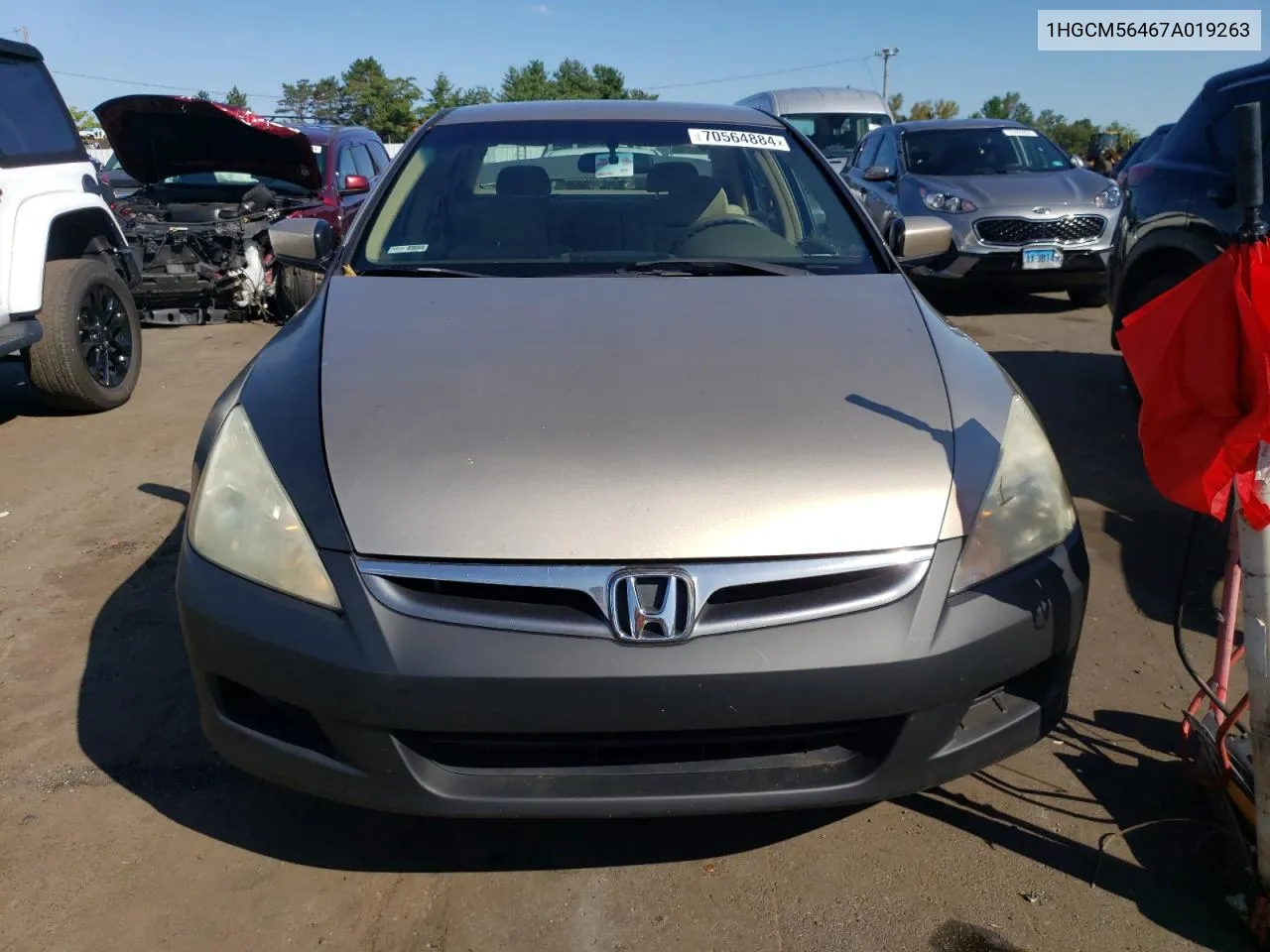 2007 Honda Accord Lx VIN: 1HGCM56467A019263 Lot: 70564884