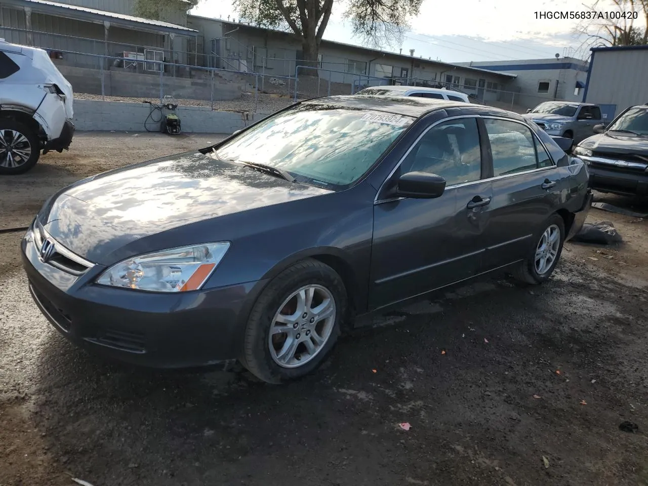 2007 Honda Accord Ex VIN: 1HGCM56837A100420 Lot: 70793924