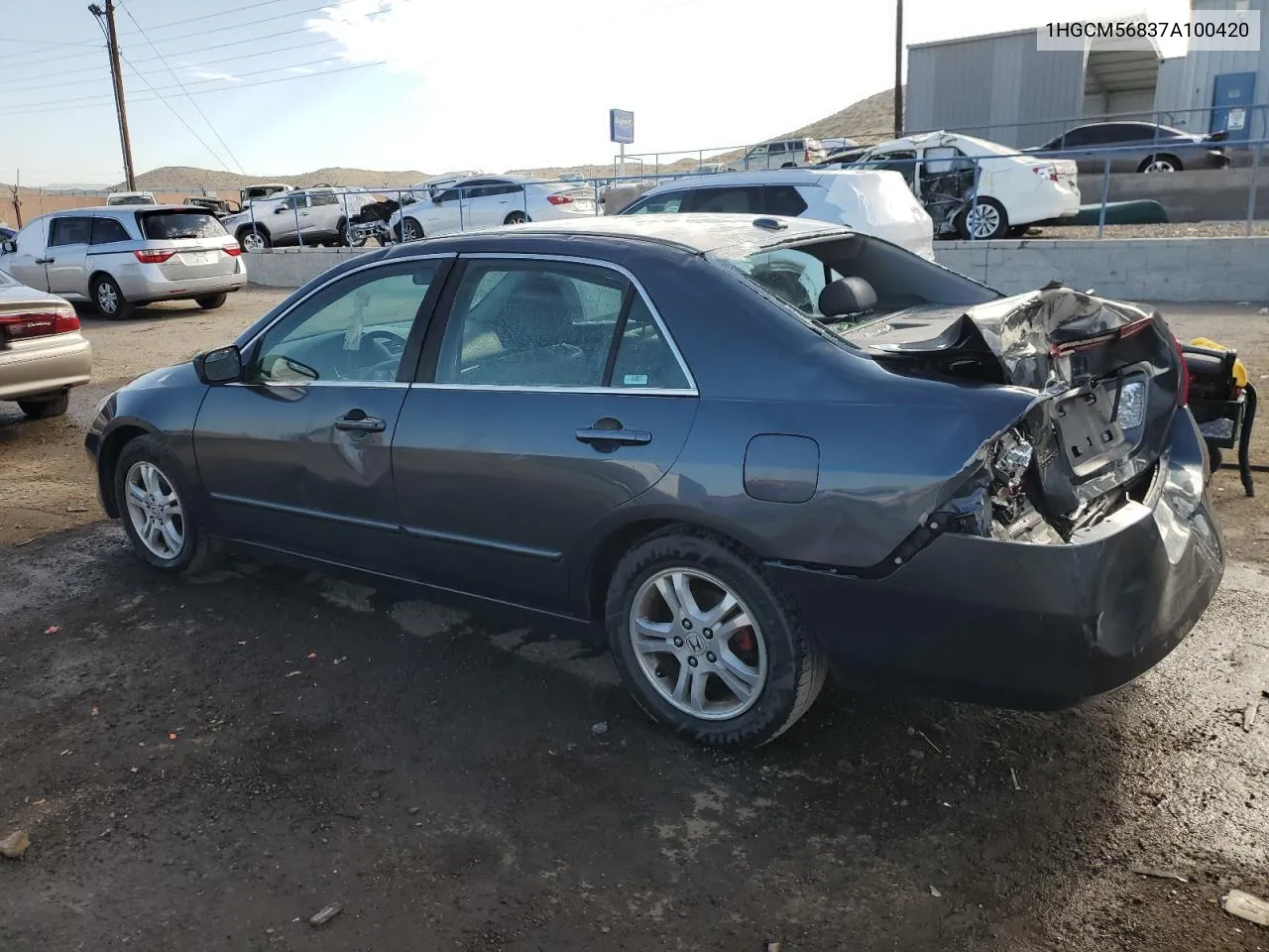 2007 Honda Accord Ex VIN: 1HGCM56837A100420 Lot: 70793924