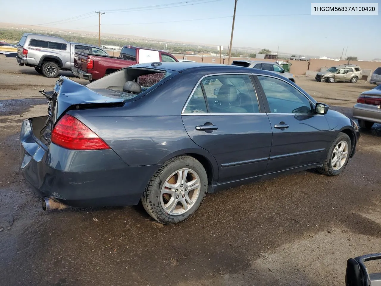 2007 Honda Accord Ex VIN: 1HGCM56837A100420 Lot: 70793924