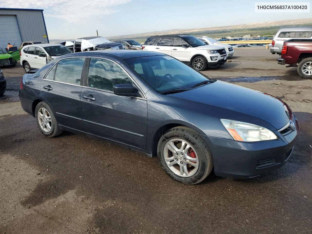 2007 Honda Accord Ex VIN: 1HGCM56837A100420 Lot: 70793924