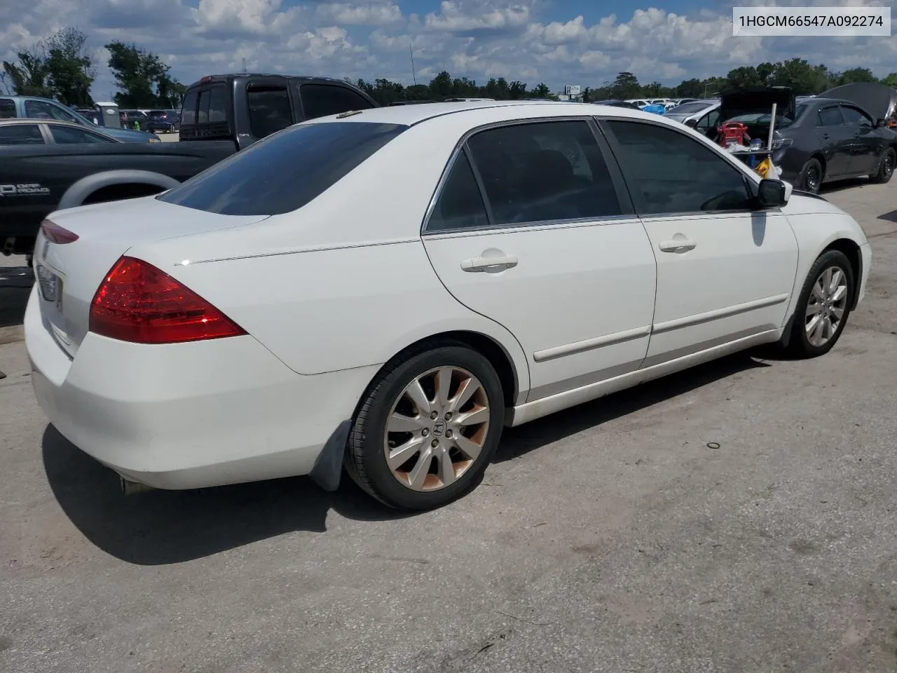 2007 Honda Accord Ex VIN: 1HGCM66547A092274 Lot: 71888534