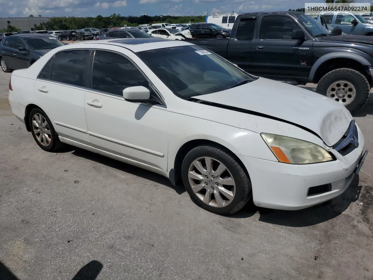 1HGCM66547A092274 2007 Honda Accord Ex