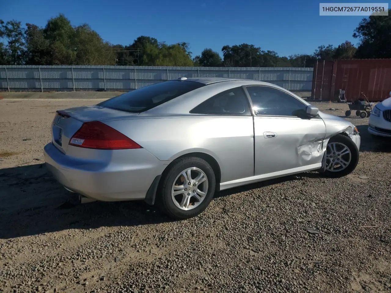 1HGCM72677A019551 2007 Honda Accord Ex