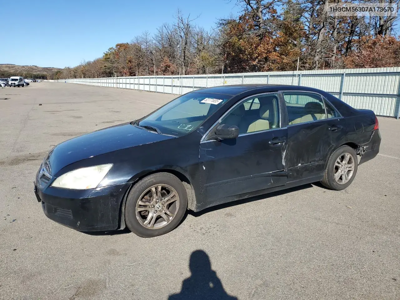 1HGCM56307A173670 2007 Honda Accord Se