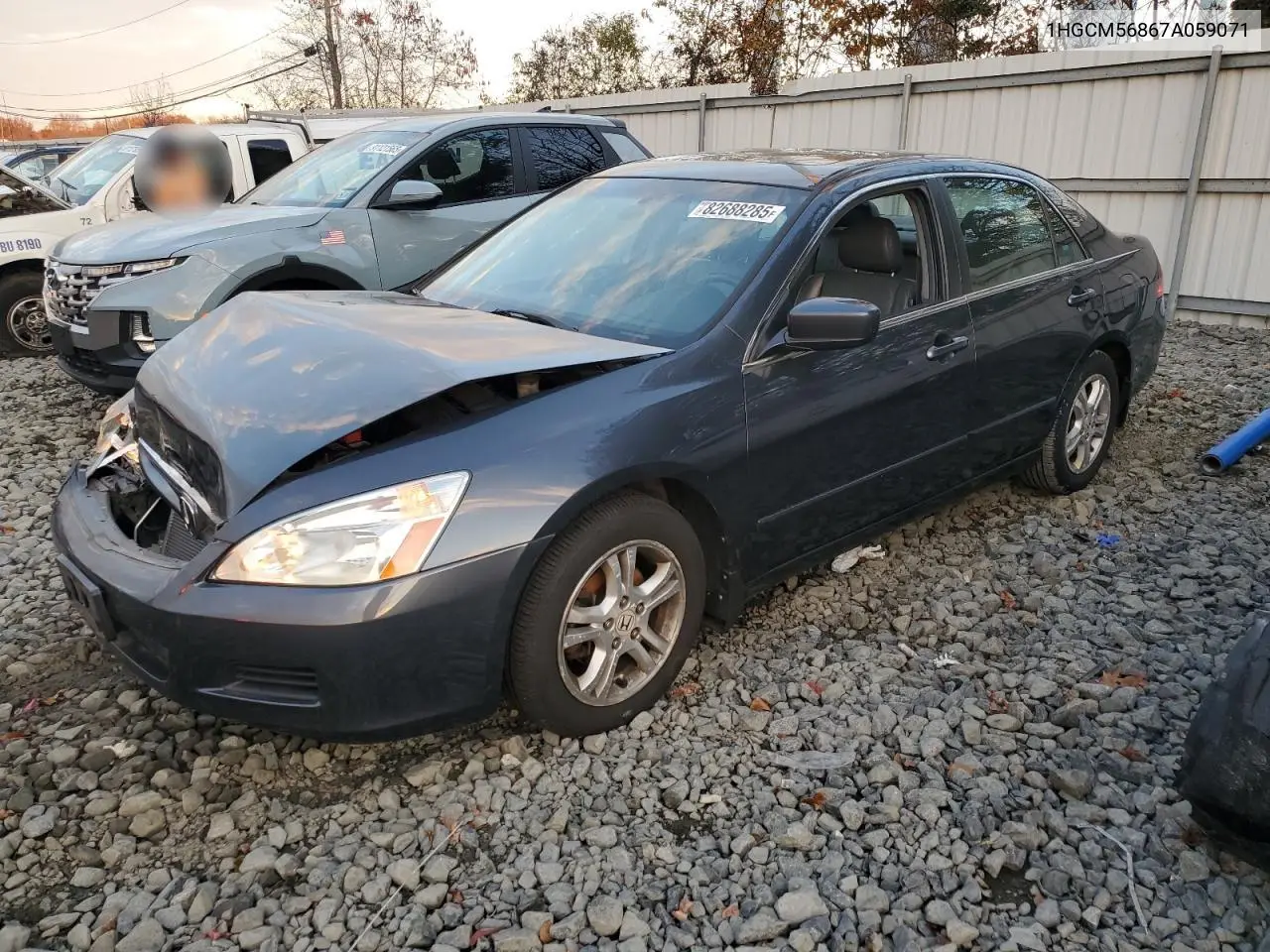 1HGCM56867A059071 2007 Honda Accord Ex