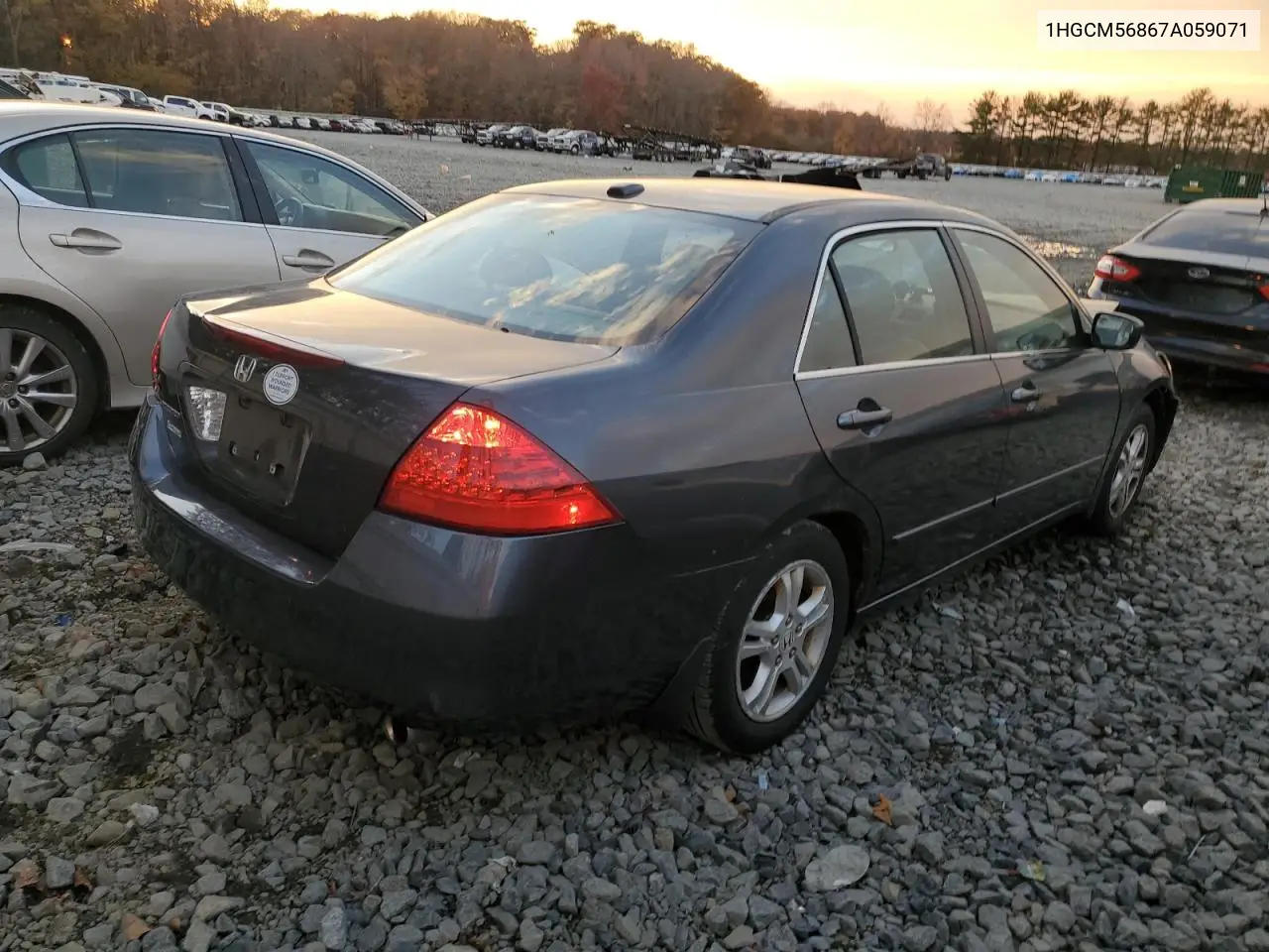 1HGCM56867A059071 2007 Honda Accord Ex