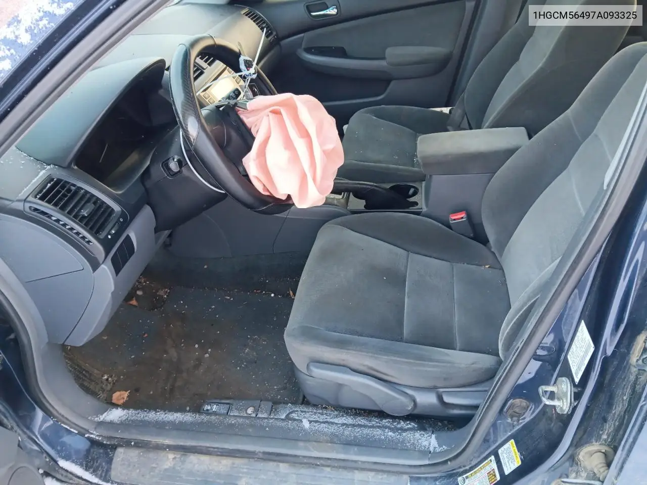 1HGCM56497A093325 2007 Honda Accord Lx