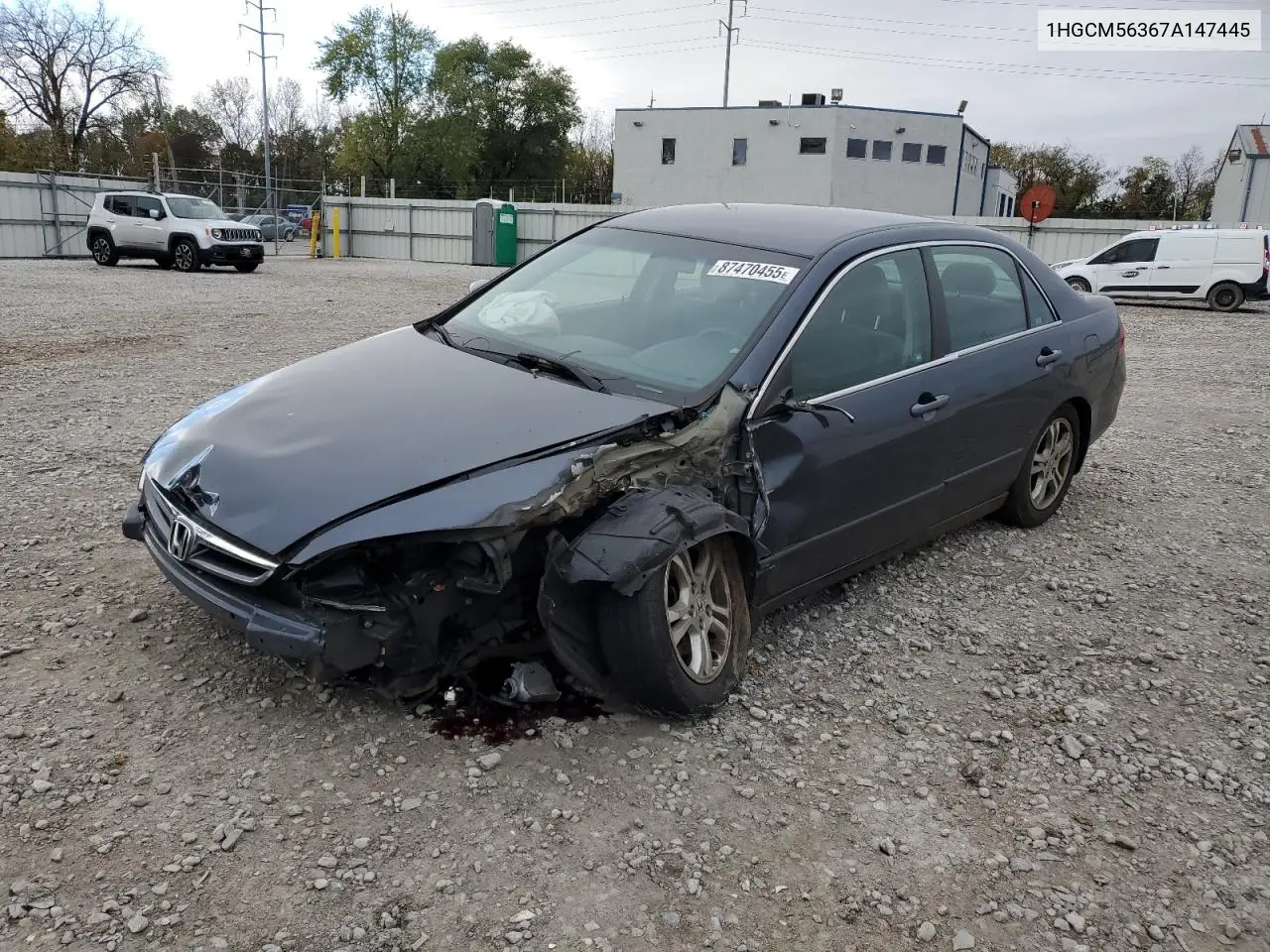 1HGCM56367A147445 2007 Honda Accord Se