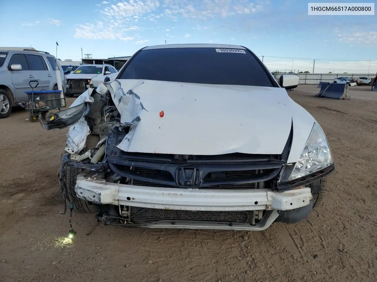1HGCM66517A000800 2007 Honda Accord Ex